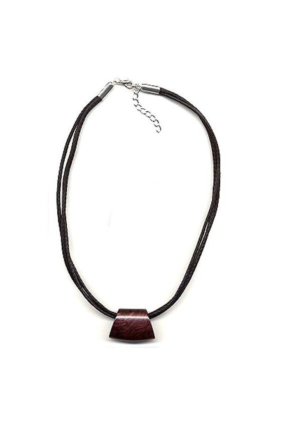 NECKLACE PURPLE/BLACK MARBLED