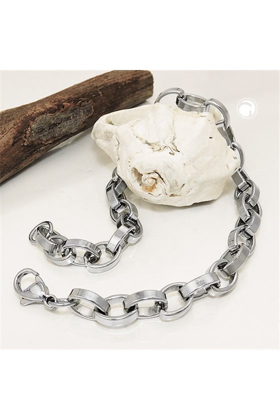 BRACELET OVAL ANCHOR STAINLESS STEEL