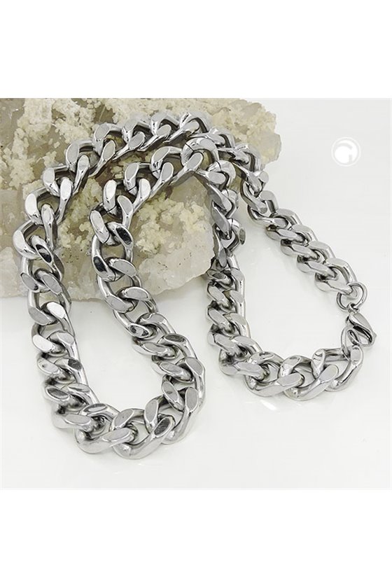 CHAIN 60CM CURB 13MM STAINLESS STEEL
