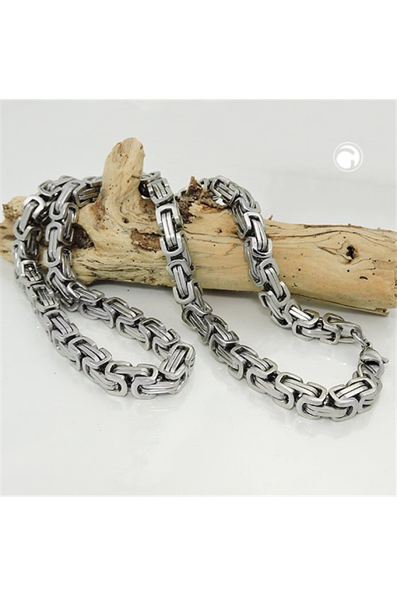 NECKLACE BYZANTINE CHAIN STAINLESS STEEL