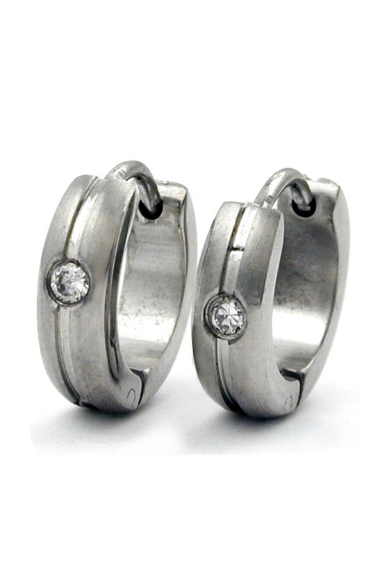 HOOP EARRINGS 15X4MM STAINLESS STEEL