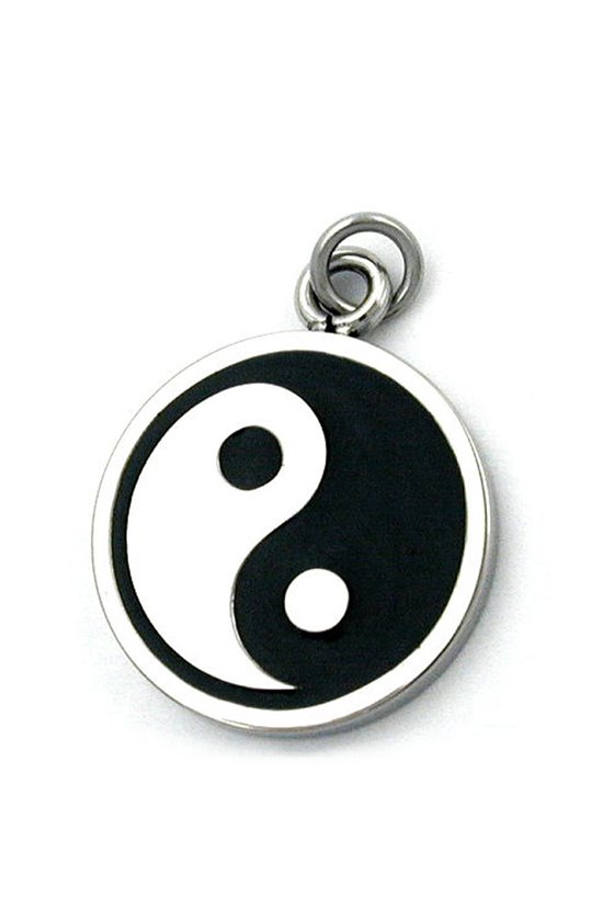 PENDANT YIN-YANG STAINLESS STEEL