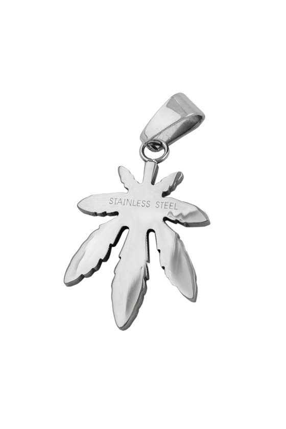 PENDANT FASHION CANNABIS LEAF STAINLESS STEEL