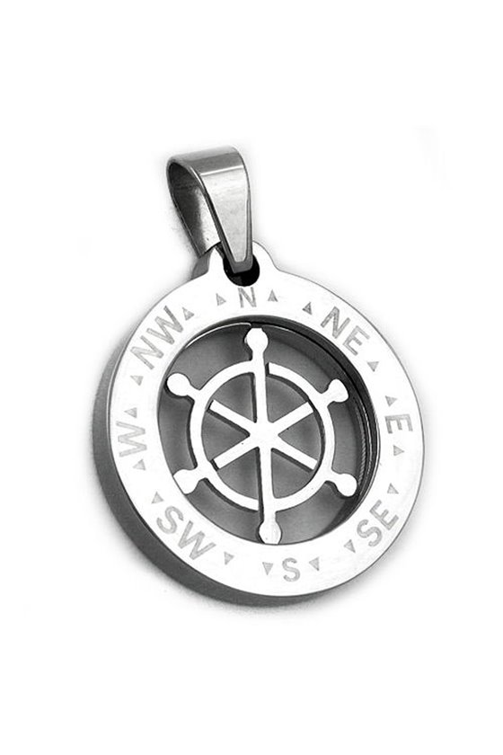 PENDANT WIND ROSE HELM STAINLESS STEEL