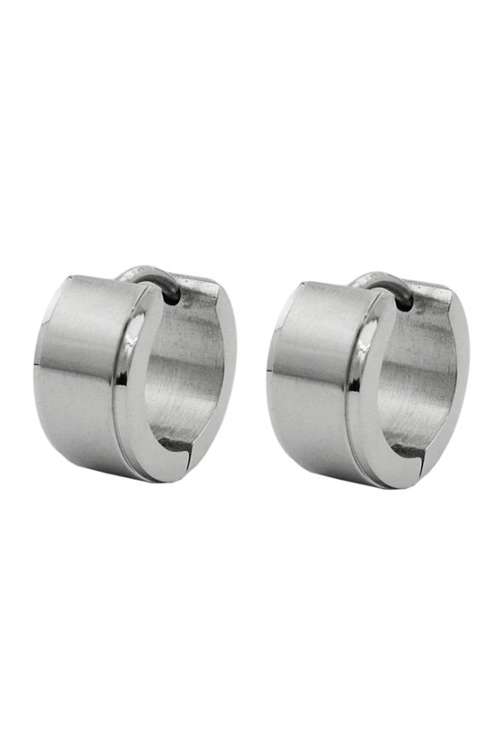 HOOP EARRINGS STAINLESS STEEL 13X7MM