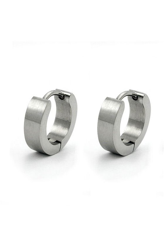 HOOP EARRINGS STAINLESS STEEL 13X4MM