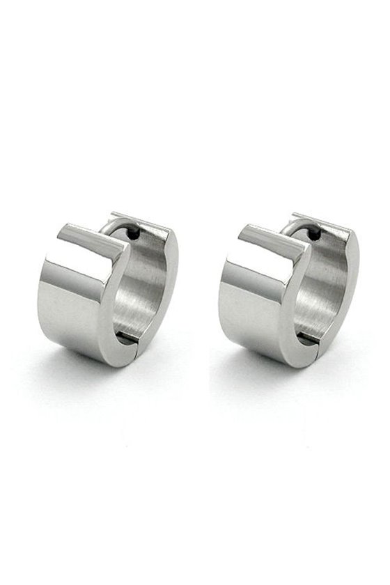HOOP EARRINGS STAINLESS STEEL 13X7MM