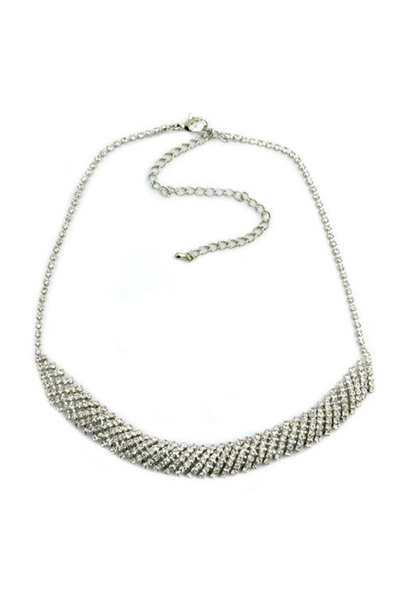 NECKLACE WITH RHINESTONES