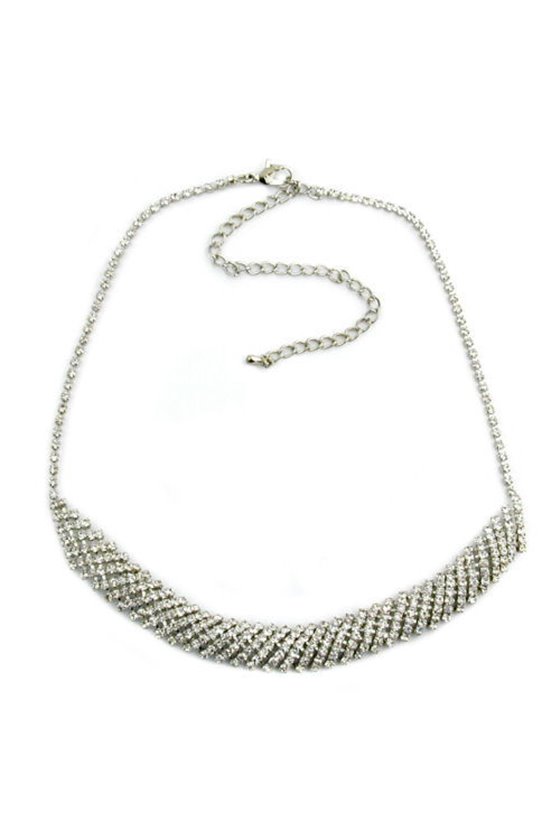NECKLACE WITH RHINESTONES