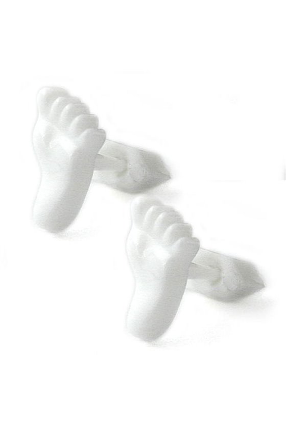EARRINGS WHITE FEET