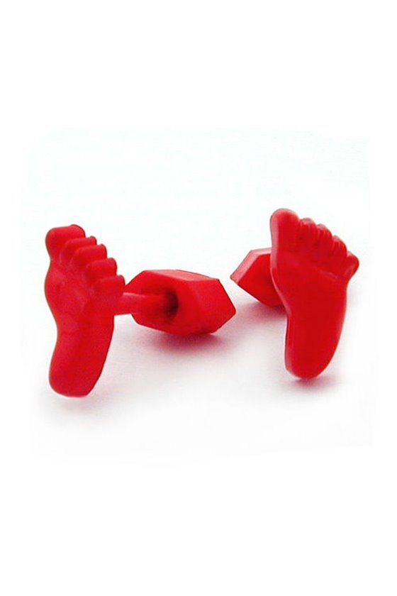 EARRINGS RED FEET