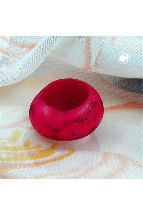 BEAD WITH BIG HOLE COLOURED MARBLED