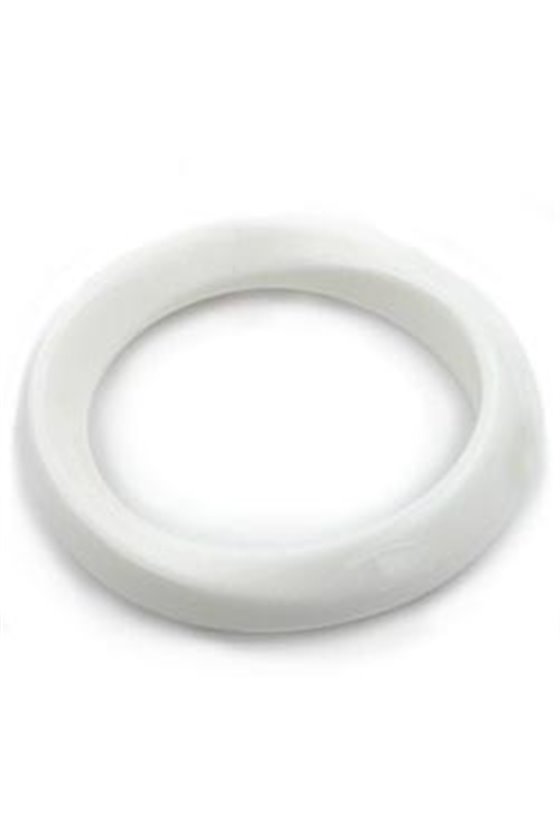 BANGLE WHITE SLIGHTLY TWISTED