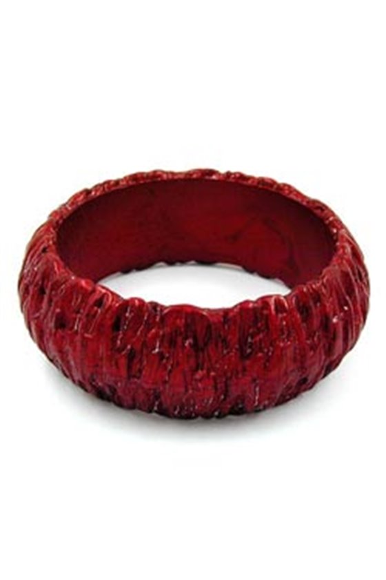BANGLE RED METAL BARK LIKE
