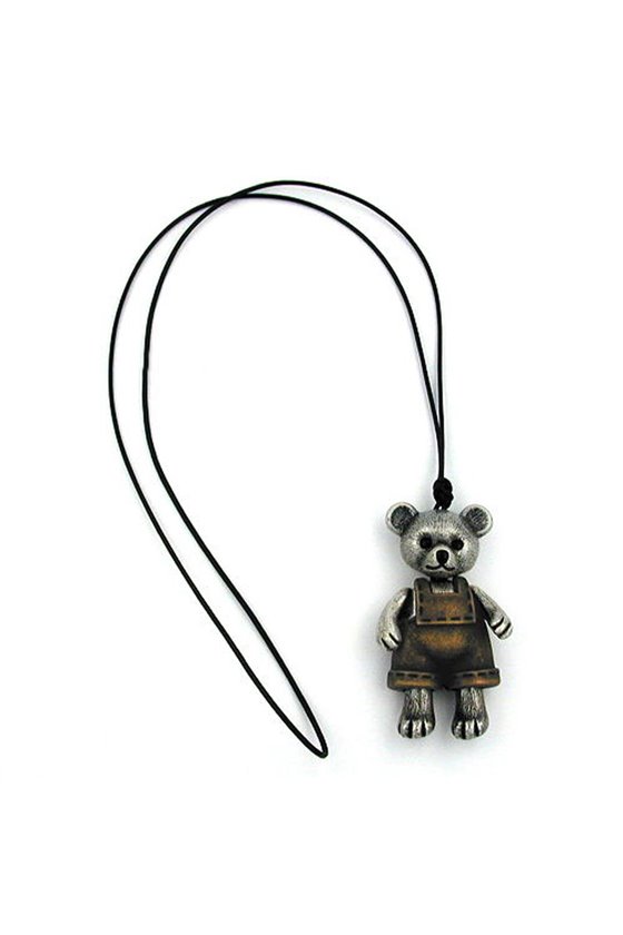NECKLACE BEAR ANTIQUE BRASS 90CM