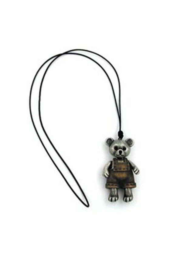 NECKLACE BEAR ANTIQUE BRASS 90CM