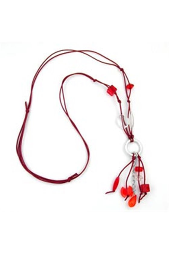 NECKLACE RED BEADS