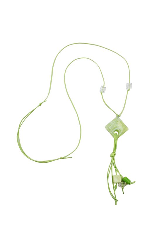 NECKLACE LIGHT GREEN BEADS