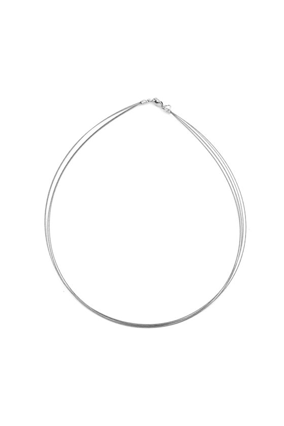 NECKLACE 5X COATED STEEL WIRE 40CM