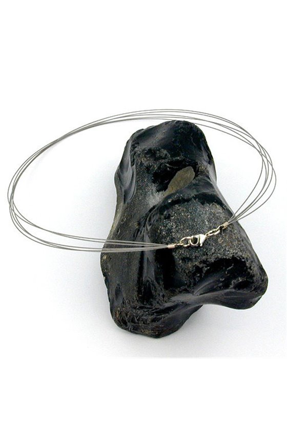 NECKLACE 5X COATED STEEL WIRE 40CM