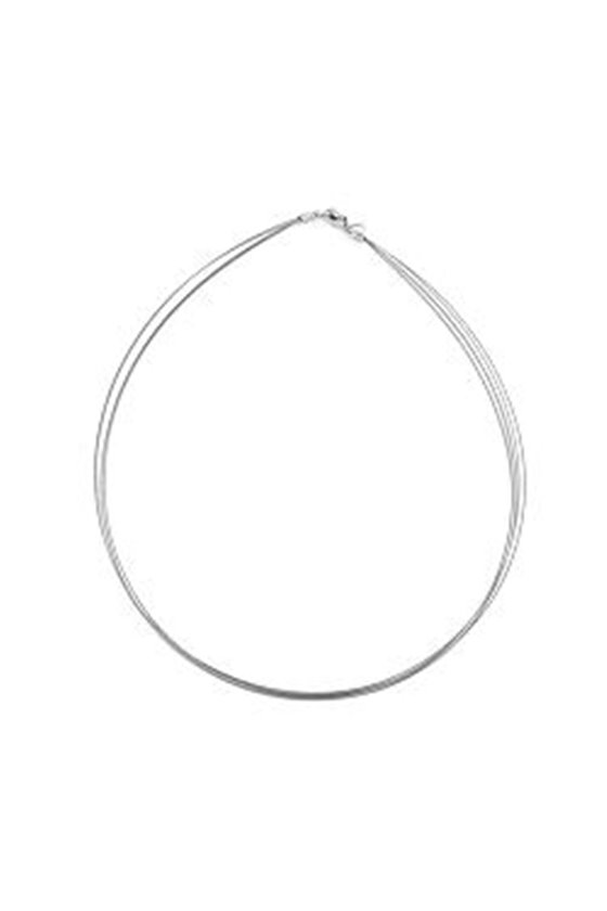NECKLACE 5X COATED STEEL WIRE 40CM