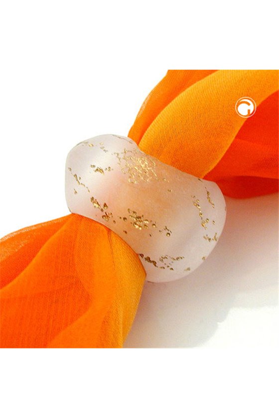 SCARF BEAD WHITE-GOLD