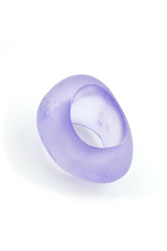 SCARF BEAD PURPLE TRANSPARENT