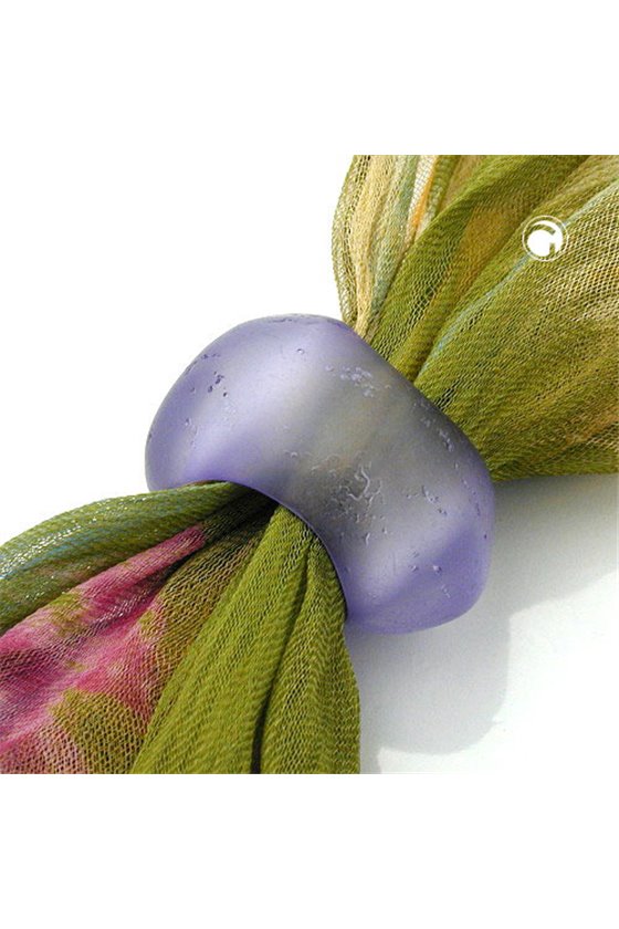 SCARF BEAD PURPLE TRANSPARENT