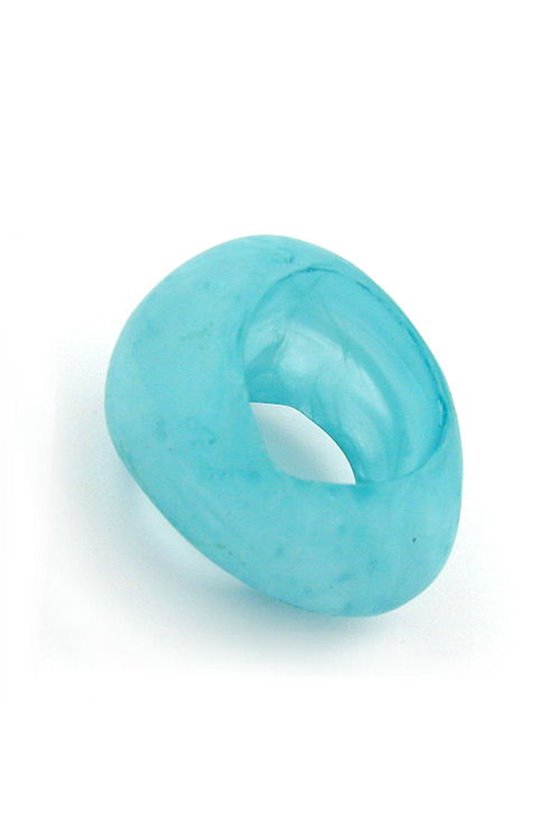 SCARF BEAD TURQUOISE TRANSPARENT