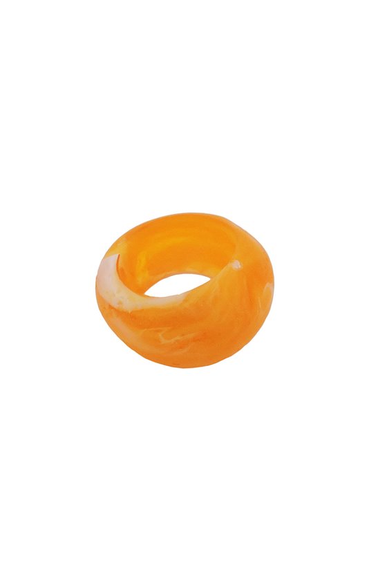 SCARF BEAD YELLOW 28MM