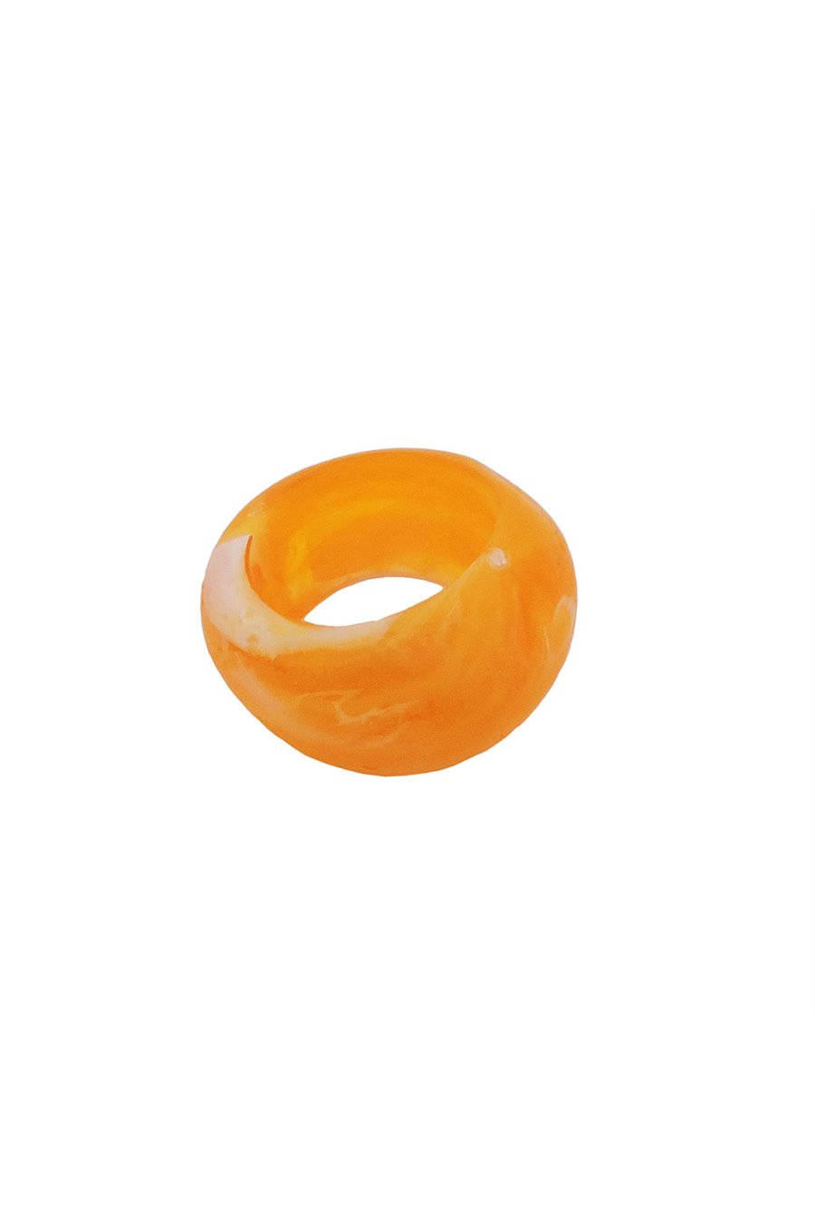 SCARF BEAD YELLOW 28MM