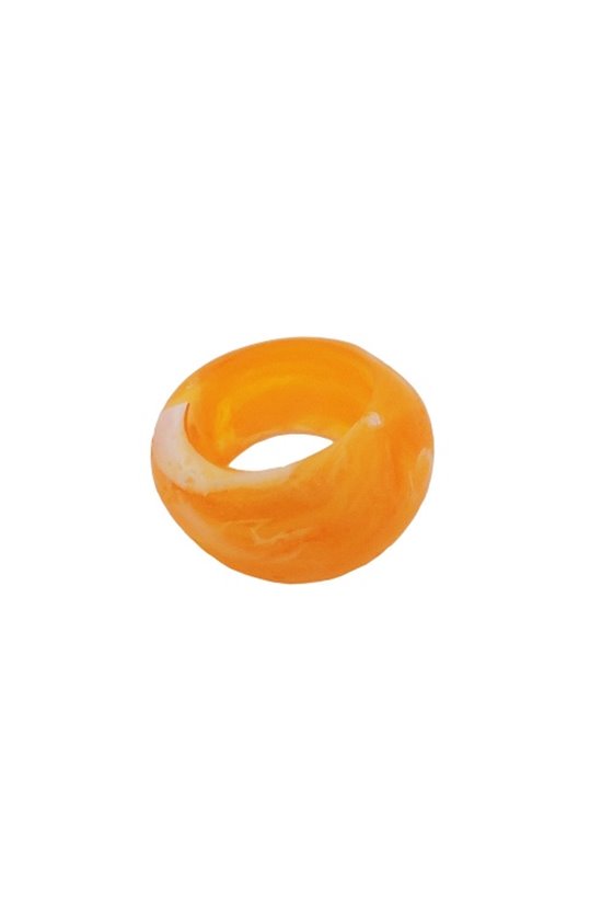 SCARF BEAD YELLOW 28MM