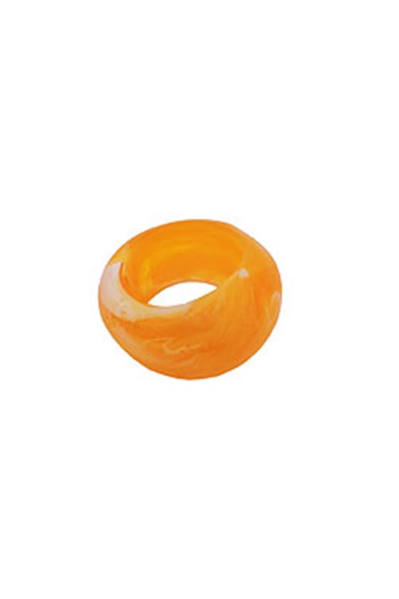 SCARF BEAD YELLOW 28MM