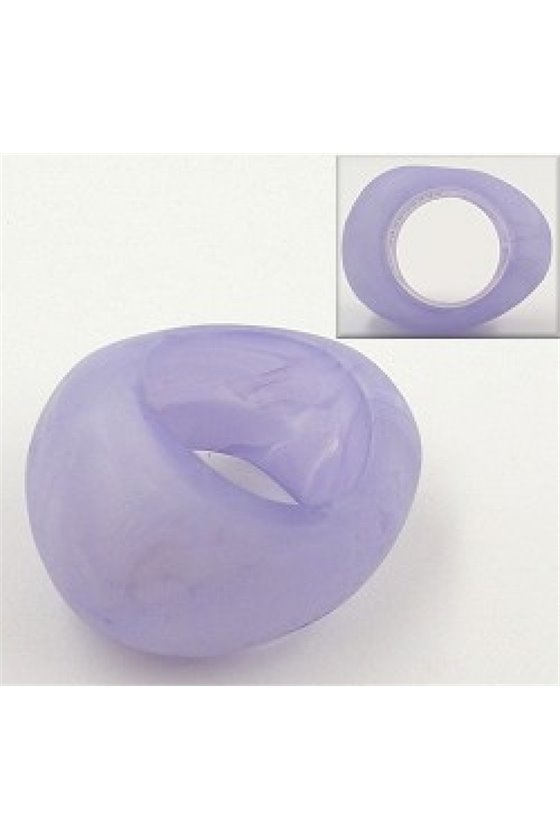SCARF BEAD 33MM LILAC-MARBLED