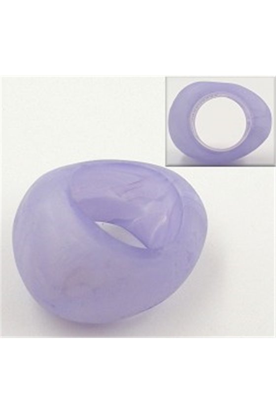 SCARF BEAD 33MM LILAC-MARBLED
