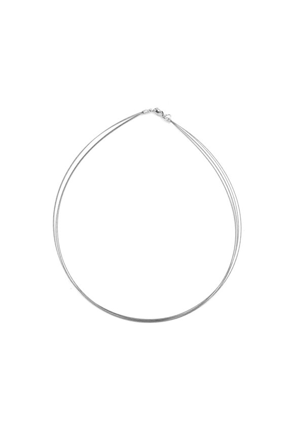 NECKLACE 4X COATED STEEL WIRE 40CM