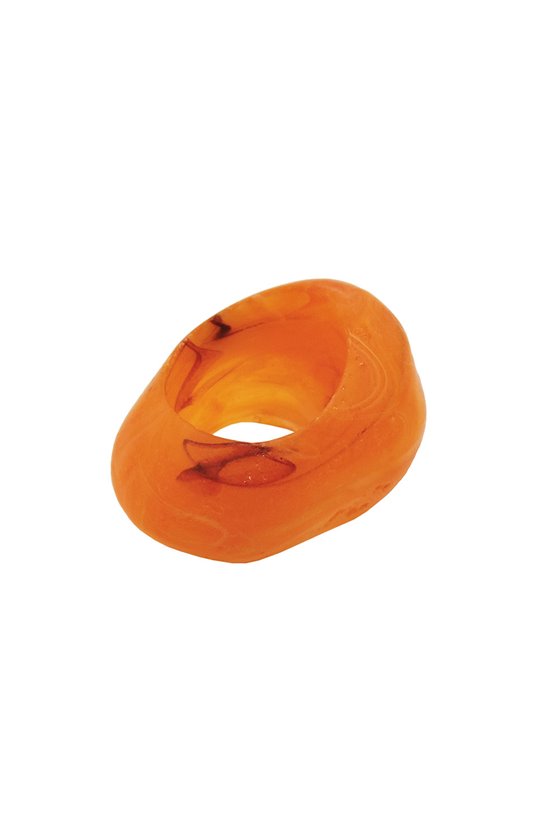 SCARF BEAD ORANGE 33MM