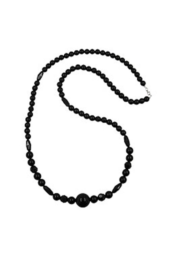NECKLACE JET-BLACK PEARL 22MM 100CM