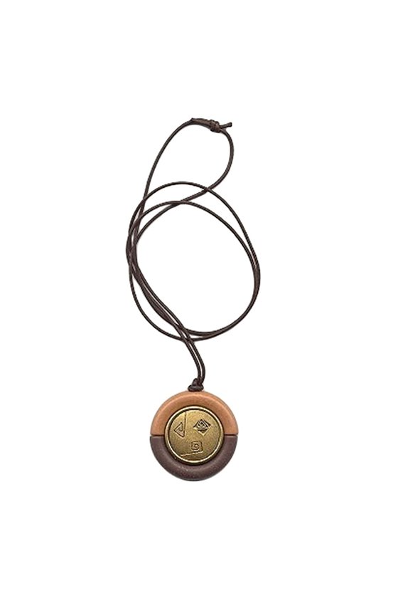 NECKLACE PENDANT BROWN/ GOLD