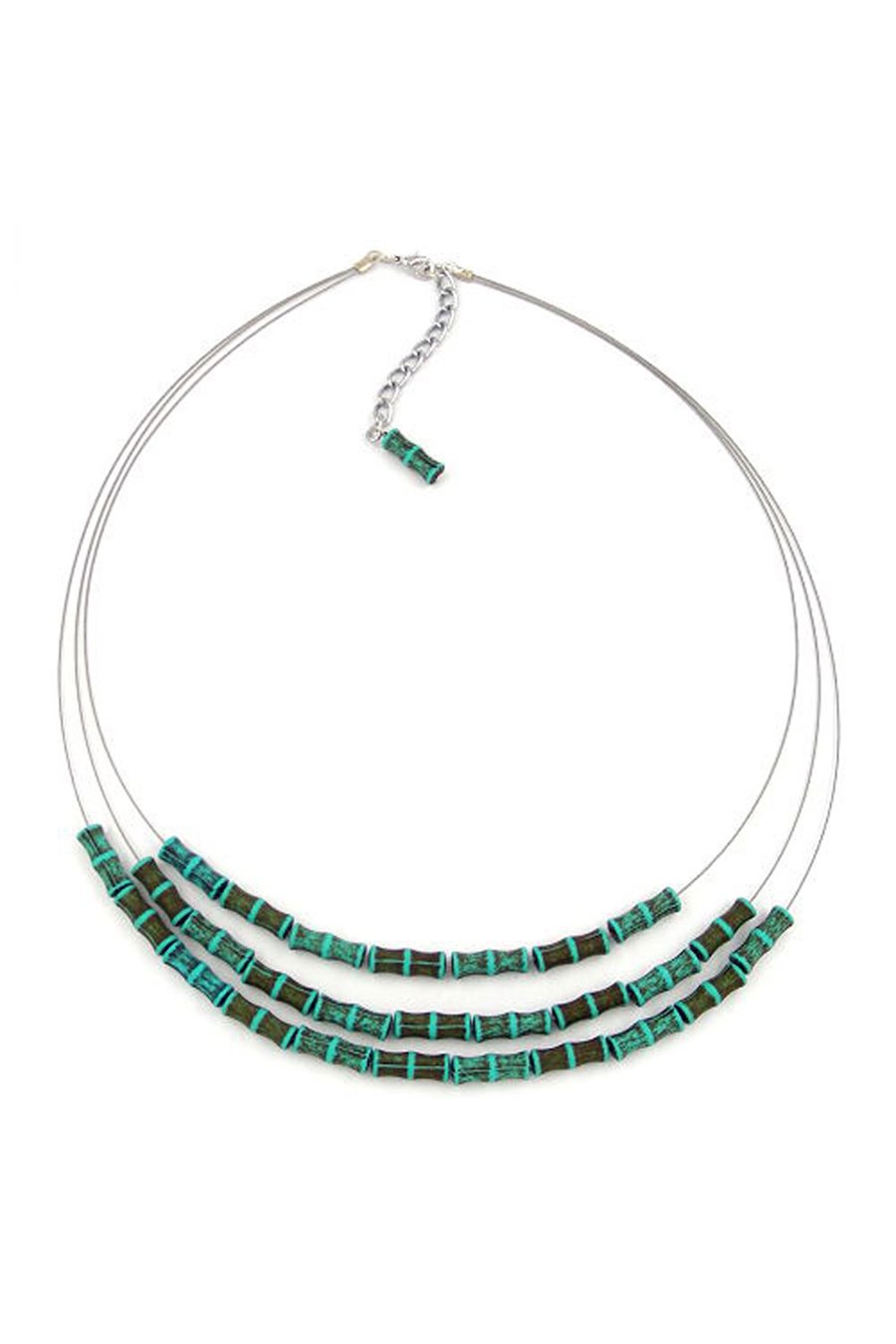 NECKLACE THREE ROWS TURQUOISE