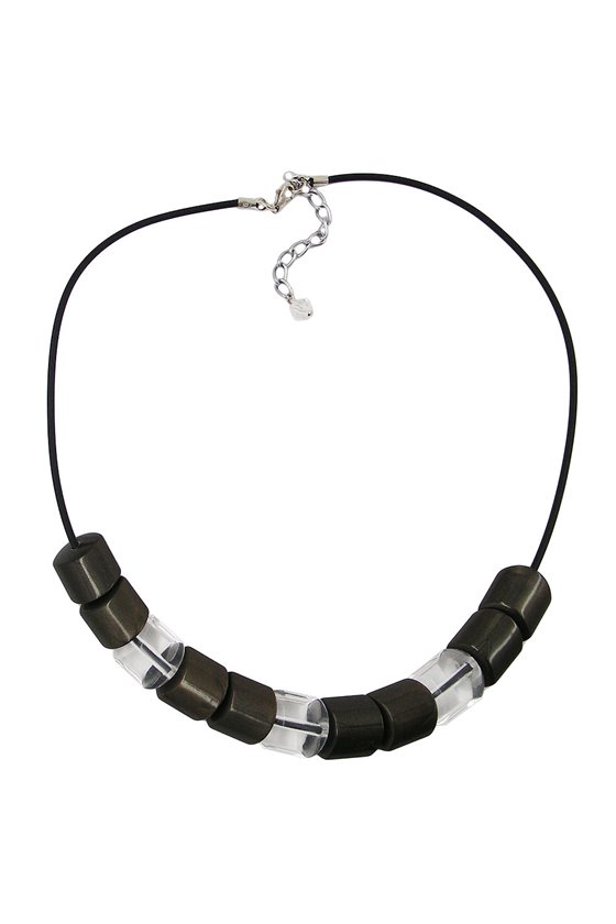 NECKLACE BEADS TRANSPARENCY 45CM