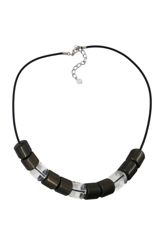 NECKLACE BEADS TRANSPARENCY 45CM