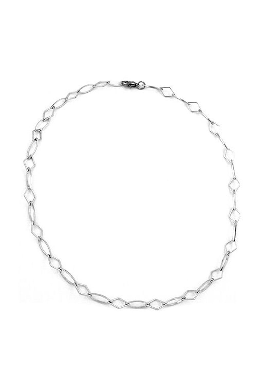 NECKLACE PHANTASIE 7MM RHODIUM PLATED 45CM