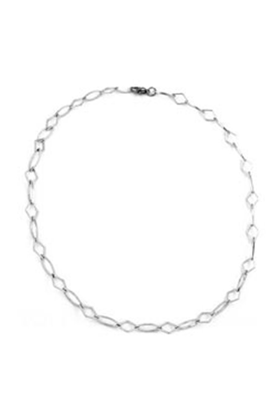NECKLACE PHANTASIE 7MM RHODIUM PLATED 45CM