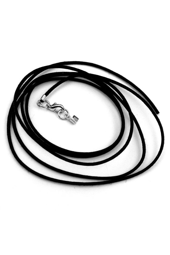 NECKLACE 1 MM BLACK CORD WITH CLASP