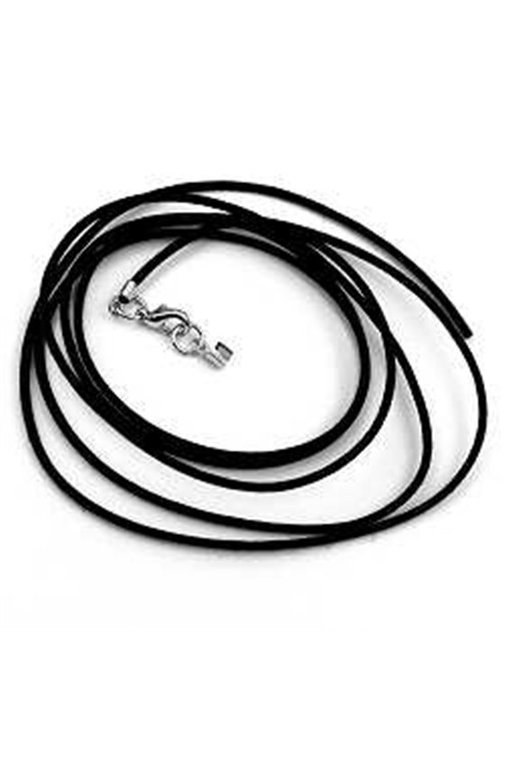 NECKLACE 1 MM BLACK CORD WITH CLASP