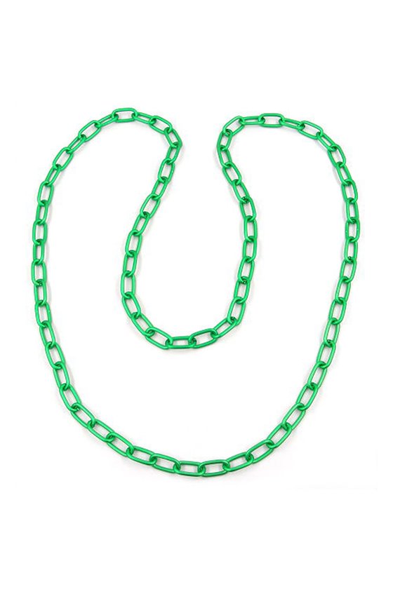 NECKLACE ANCHOR CHAIN 8MM GREEN 110CM
