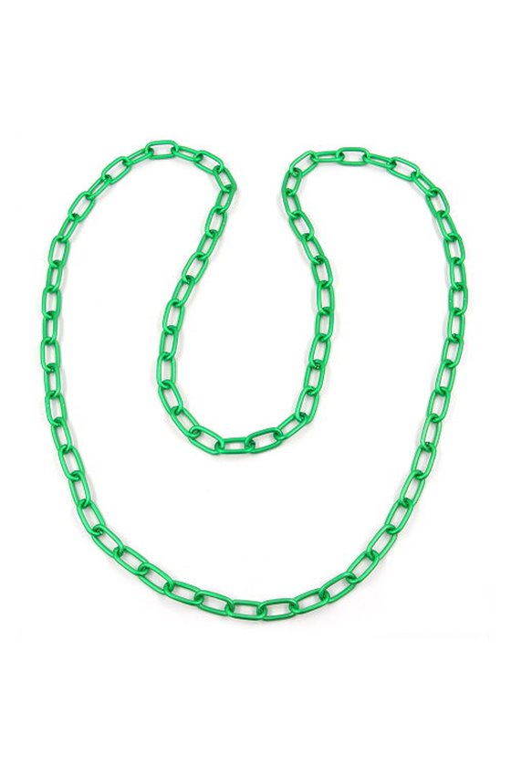 NECKLACE ANCHOR CHAIN 8MM GREEN 110CM