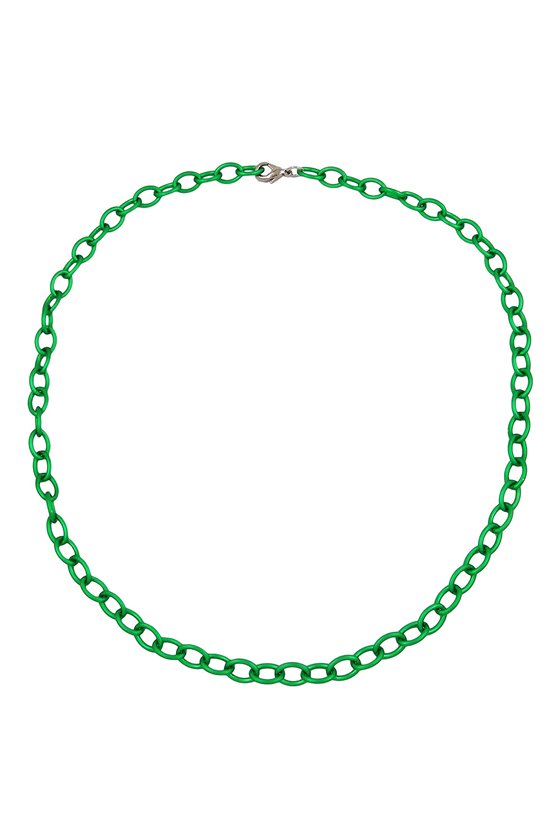 NECKLACE GREEN ANCHOR CHAIN 7MM