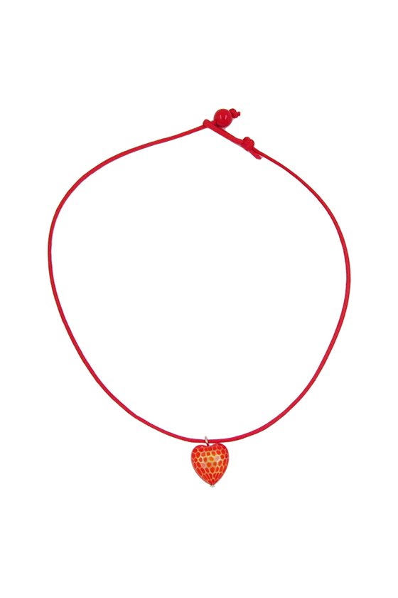 NECKLACE HEART RED